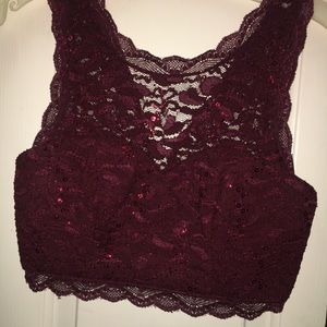 wine red two-piece dress